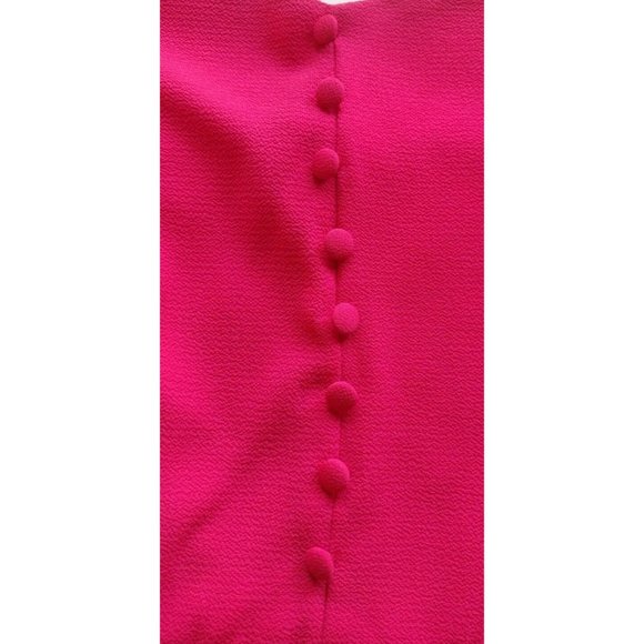 Monteau Top Womens Large Sleeveless Boning Decorative Buttons Peplum - Picture 2 of 10